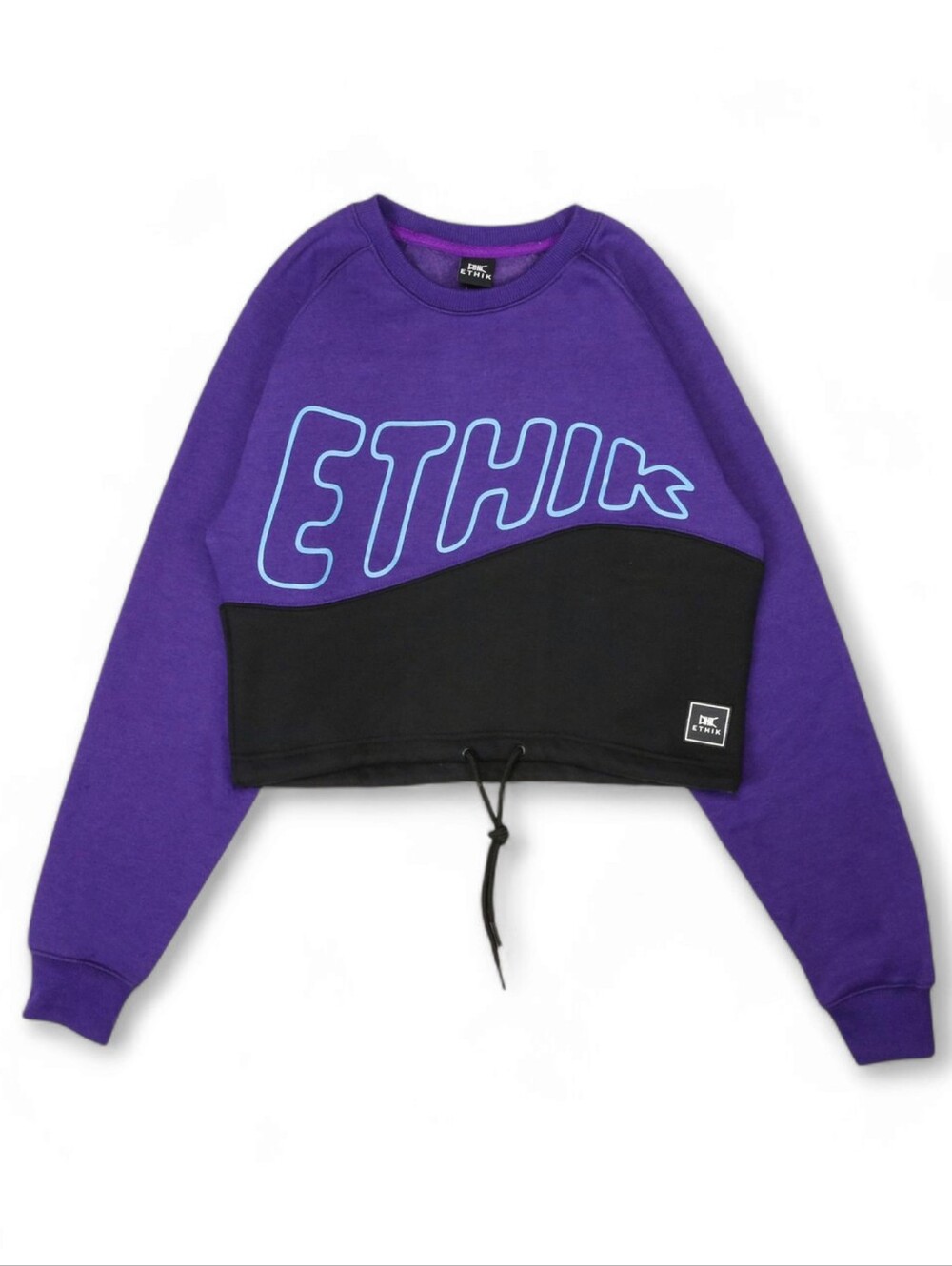 NWT Ethik Women's Crop Charlestown Sweatshirt 